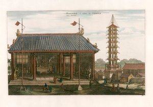 Interior de una Pagoda de after Johannes Nieuhof