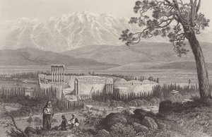 Cordillera del Líbano y Baalbek de after John Douglas Woodward