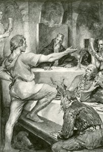 Beowulf responde altivamente a Hunferth de after John Henry Frederick Bacon