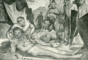 La muerte de Beowulf de after John Henry Frederick Bacon