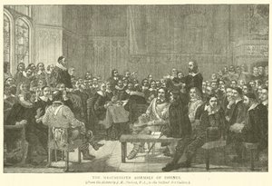 La Asamblea de Divinos de Westminster de after John Rogers Herbert