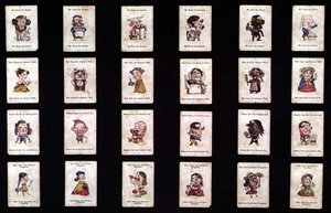Familias felices, juego de cartas, basado en diseños de John Tenniel, c.1860 de after John Tenniel