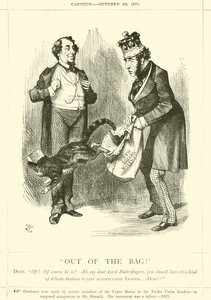 ¡Fuera de la bolsa! de after John Tenniel