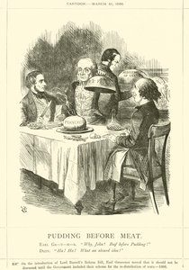 Pudín antes de la Carne de after John Tenniel