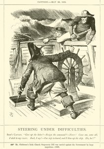 Navegando con dificultades de after John Tenniel