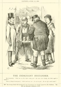 El espectador indignado de after John Tenniel