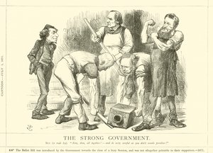 El gobierno fuerte de after John Tenniel