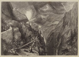La batalla de Fort Bard de after Joseph Mallord William Turner