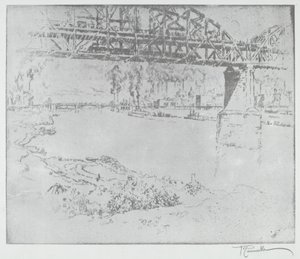 El Puente de la Ciudad, San Luis de after Joseph Pennell