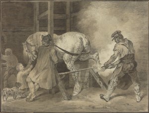 La herrería de after Léon Cogniet after Théodore Gericault
