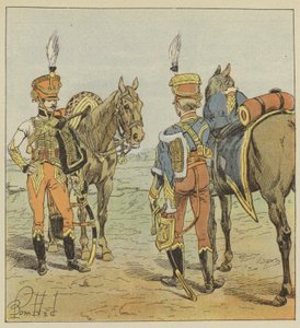 Ayudantes de campo, Del mayor general, Del mariscal de after Louis Charles Bombled