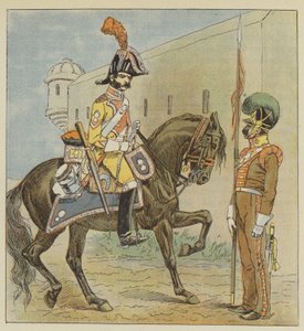 Ejército español, Dragón, 1er regimiento, Lancero, 1er regimiento, de la Mancha de after Louis Charles Bombled