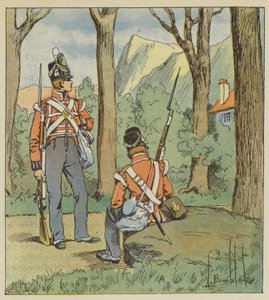 Es de allí que los dos soldados ingleses se habían apostado para vigilarnos de after Louis Charles Bombled
