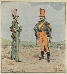 Explorador y cazador a caballo, Guardia Joven 1813-1815