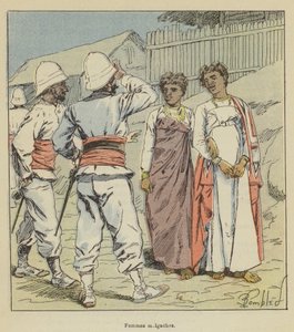 Mujeres malgaches de after Louis Charles Bombled