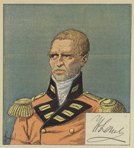 Hudson Lowe según un dibujo de la Biblioteca Nacional, La firma de Lowe