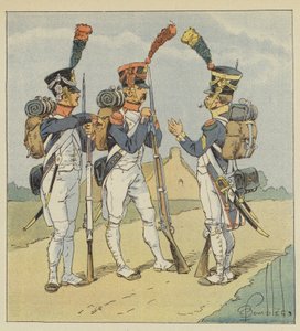 Infantería de línea, Fusilero, Granadero, Voltigeur