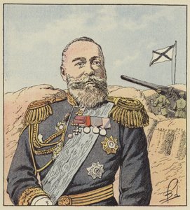 El almirante Alexeief, comandante en jefe en Port-Arthur