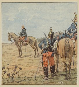 El general Barry la víspera de Coulmiers de after Louis Charles Bombled