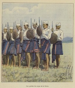 Los guardias del cuerpo de la Reina de after Louis Charles Bombled