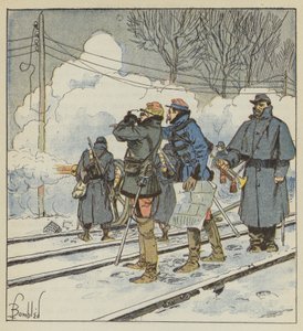 Las ametralladoras del general Tripart de after Louis Charles Bombled