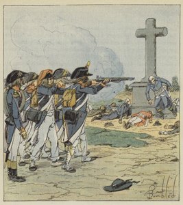 Las tres cuartas partes de la nobleza francesa fueron así destruidas de after Louis Charles Bombled