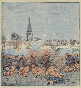 Los zuavos en el ataque de Beaune-la-Rolande