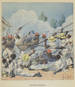 Milicianos y Fahavolos de after Louis Charles Bombled