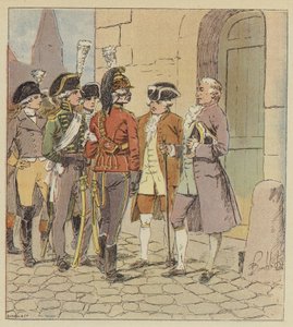 Éramos miles de todas las armas, de todos los uniformes, de todos los rangos de after Louis Charles Bombled