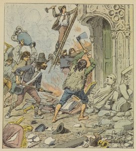 Saqueo de Roma de after Louis Charles Bombled
