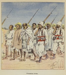 Prisioneros hovas de after Louis Charles Bombled