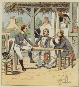 Voltigeur, cazador a pie y zapador del genio de after Louis Charles Bombled
