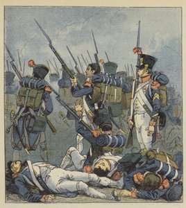 Wagram le fue citada como una batalla sangrienta de after Louis Charles Bombled