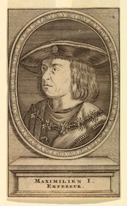 Retrato de Maximiliano I (1459-1519) de after Lucas van Leyden