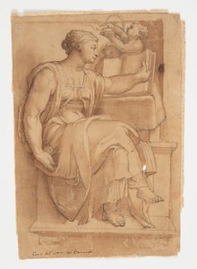 Sibila Eritrea del techo de la Capilla Sixtina, después de Miguel Ángel de after Michelangelo Buonarroti
