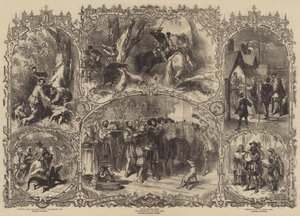 Navidad en los tiempos antiguos de after Myles Birket Foster