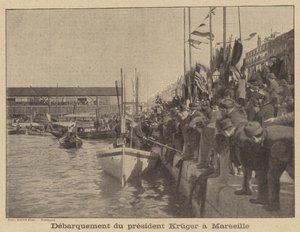 El Presidente Kruger de Transvaal llegando a Marsella