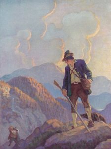 Ilustración para Rip Van Winkle de after Newell Convers Wyeth