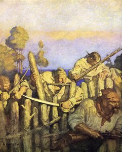 Ilustración para La Isla del Tesoro de after Newell Convers Wyeth