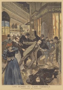 Arresto del bombardero del Café Terminus de after Oswaldo Tofani