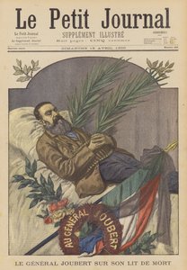 El General Boer Piet Joubert en su lecho de muerte, Pretoria, Sudáfrica