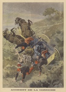 Accidente de carruaje en la Corniche entre Eze y La Turbie de after Oswaldo Tofani