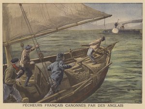 Pescadores franceses disparados por los británicos