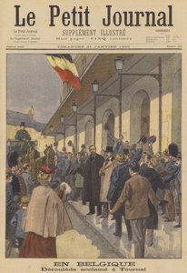 Paul Deroulede recibiendo una cálida bienvenida en Tournai, Bélgica
