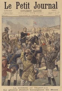 El General bóer Joubert dirigiéndose a sus tropas de after Oswaldo Tofani