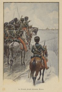 La Grande Armée de Napoleón llega ante Moscú, 1812 de after Paris