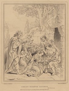 Cristo resucita a Lázaro, Lucas de after Peter Paul Rubens