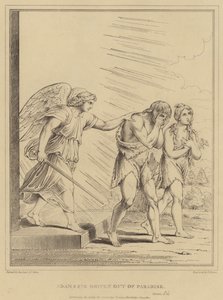 Adán y Eva expulsados del Paraíso, Génesis de after Raphael