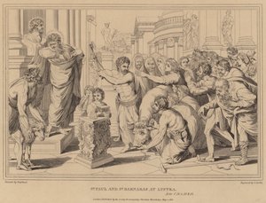 San Pablo y San Bernabé en Listra, Hechos de after Raphael