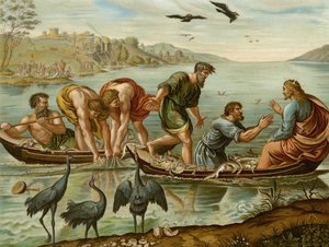 La pesca milagrosa de after Raphael